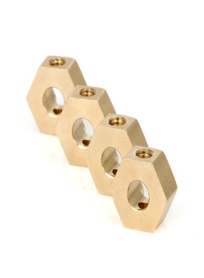 KYX Racing Brass Heavy Weight Wheel Hex Hub 4.7g/pcs Upgrades Parts Accessories for 1/10 Scale RC Crawler Car Axial RBX10 RYFT - Image 2